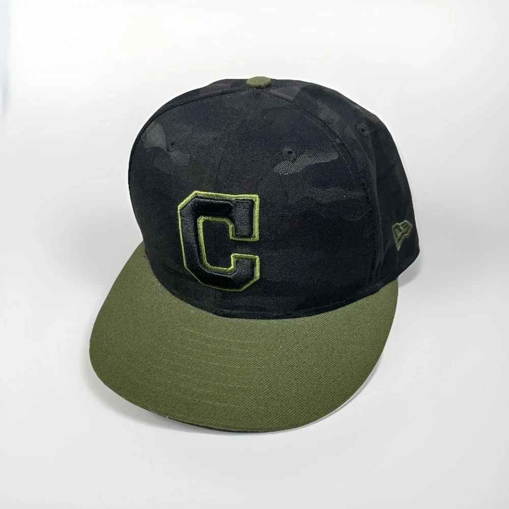NEW ERA 59FIFTY Cleveland Indians Armed‎ Forces Day/Military Tribute Fitted Hat